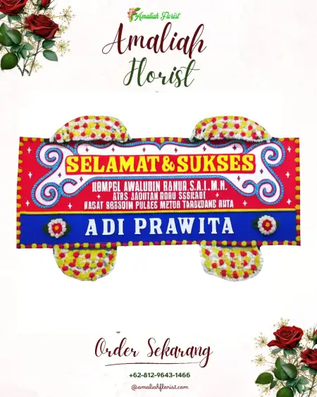 Papan Bunga Ucapan Selamat Abung Semuli